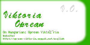 viktoria oprean business card